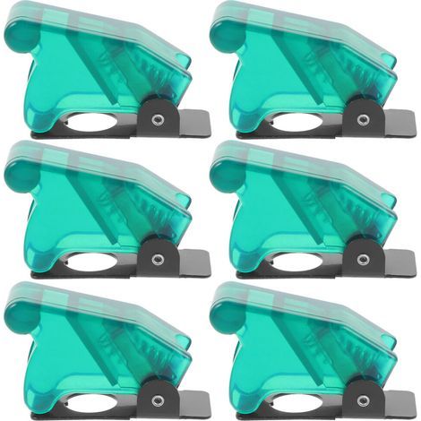 6Pièces Capot Protecteur Interrupteur Vert Plastique+fer Usage Home (1/2)