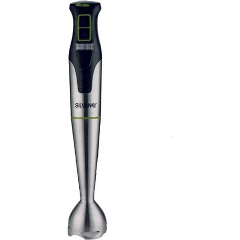 Mixeur plongeant 1200 w inox noir usage d'une main