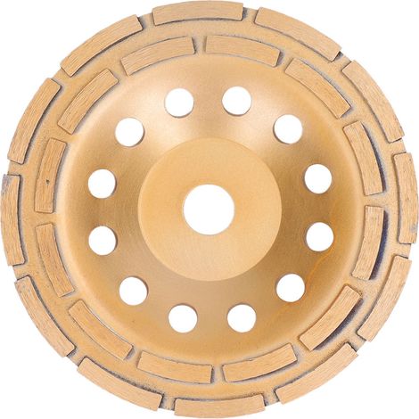 Disque diamant double rangée haute efficacité pour béton, ciment, granit, marbre, meule à affûter 230mm/9.1in (1/5)