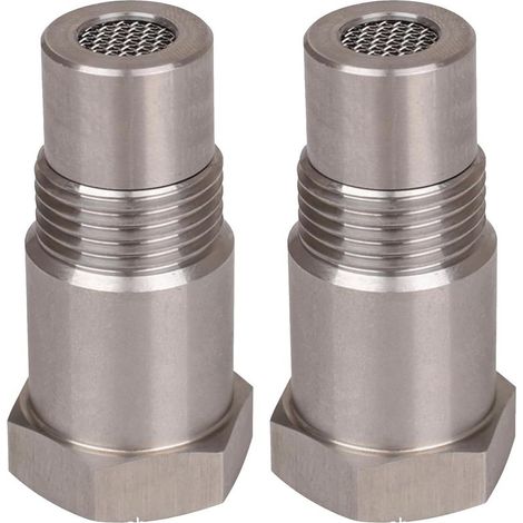 2 PCS Rallonges de Capteur Détrompeur, 46,5mm Capteur D'Oxygène, D'Oxygène Pour Extender Entretoise, Filtre Detrompeur Sonde Lambda, Pour Voitures Moteur Les Systèmes D'Echappement M18 x1.5 (1/5)