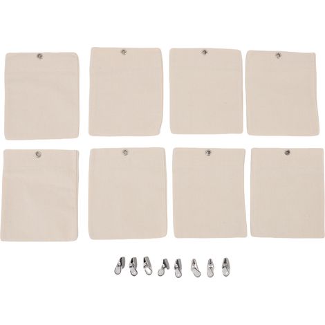 Poids rideau toile auto-adhésif fermeture – Sacs lestés avec pinces nappe tapis pique-nique, décoration (1/5)