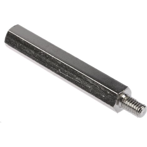 Entretoise filetée RS PRO, longueur 60mm, Mâle / Femelle, M6 x M6 ( Prix pour Sachet de 50 )