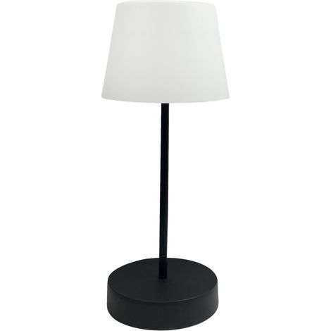 Lampe de table LED extérieure, rechargeable USB, 2W, 250 lm, 3000K, bouton tactile, intensité varibale - Tibelec (1/5)