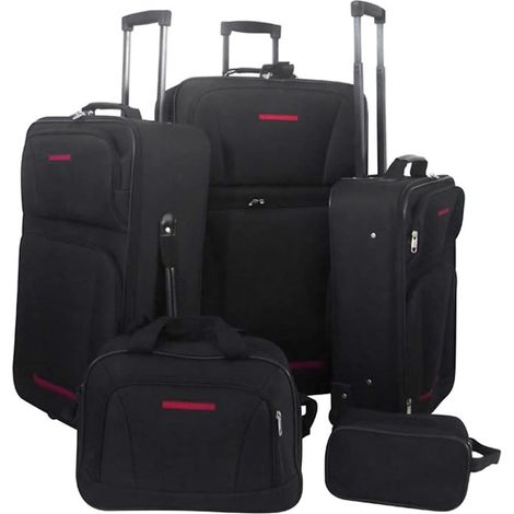Teenpull – Reiseset Kofferset 5-teilig Schwarz (1/5)