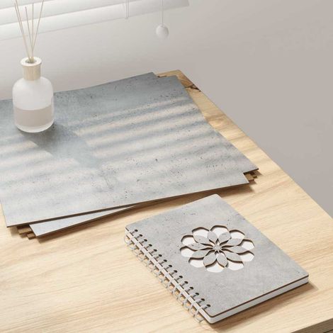 Paneles Decorativos 12 pcs Gris hormigón 30 x 30 x 0.3 cm (1/5)
