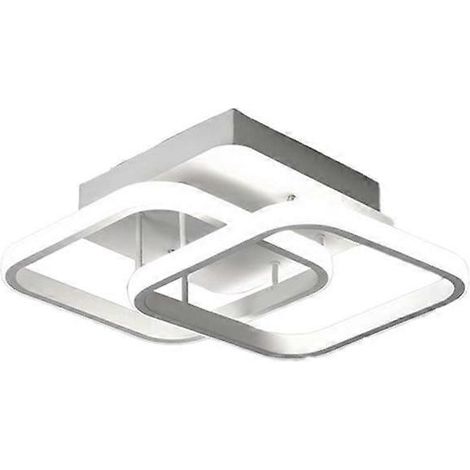 Lustre moderne en acrylique de style nordique avec éclairage LED blanc, idéal pour chambre, cuisine, couloir ou restaurant. (1/4)