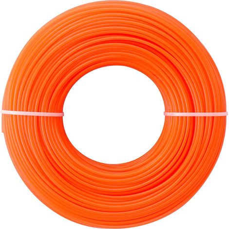 100m Fil Coupe Bordures 2,4 mm Diamètre Fil pour Débroussailleuse Nylon (1/5)