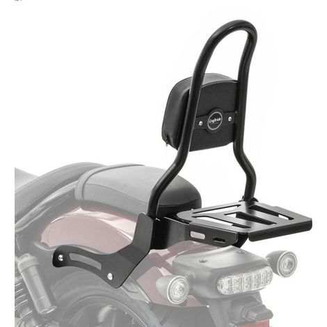 Sissy Bar + Gepäckträger für Honda Rebel 1100 21-25 schwarz Casual M