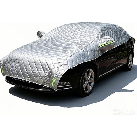 Housse de voiture demi-housse de protection solaire (type universel : convient aux berlines, aux hayons et aux SUV) (1/4)