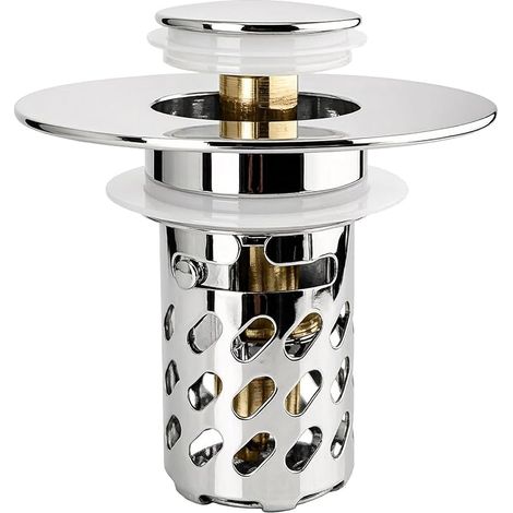 Bonde Lavabo Universel Pop-Up Salle de Bain Bouchon Evier Cuisine Filtre de Vidange Anti-Bloqué et Anti-Clogging Accélère Le pour Baignoire Cuisine Lavabo Orifice de Vidange 26-46mm