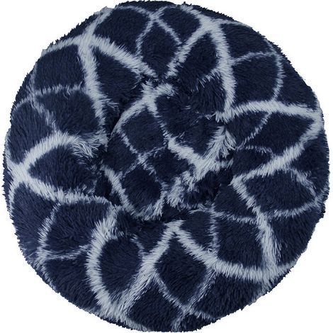 Lit pour Chat, Coussin Moelleux, Doux Lavable pour Chats Chiens (Bleu Marine, 50cm), Ensoleillé (1/5)