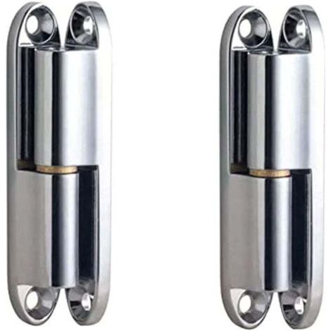 Charnière de Porte,Charniere Porte Lourde,2 Pièces Charniere Porte, Lourde Paumelle pour Porte,d'Armoire en Alliage de Zinc Charnière à Visser de Porte ,avec 8 Vis Paumelle à Visser (14x80 mm)