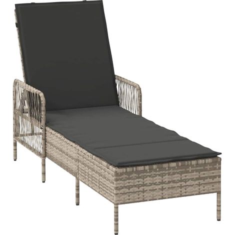 Maison Exclusive - Sonnenliege Hellgrau und Dunkelgrau 200 x 55 x