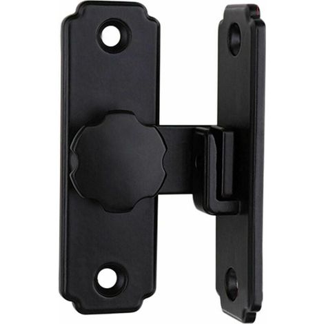 Latch - Stainless Steel Cam Latch - 90 Degree Rotating - For Sliding Barn Doors And Recessed Doors - Black - 81.5 x 45 mm - 1 Piece (1/5)