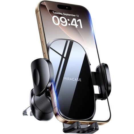 Support de téléphone de Voiture pour Grille d'aération [Crochet en Acier amélioré Stable] Fonctionnement à Une Main Support de téléphone de Voiture réglable Compatibilité Universelle pour (1/5)