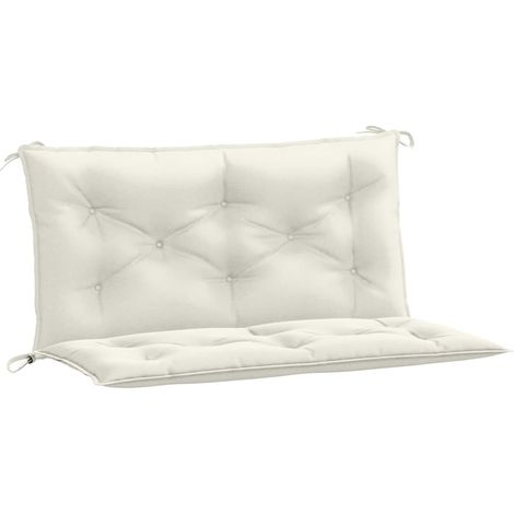 Maison Exclusive - Gartenbank-Auflagen 2 Stk. Melange Creme 100x5