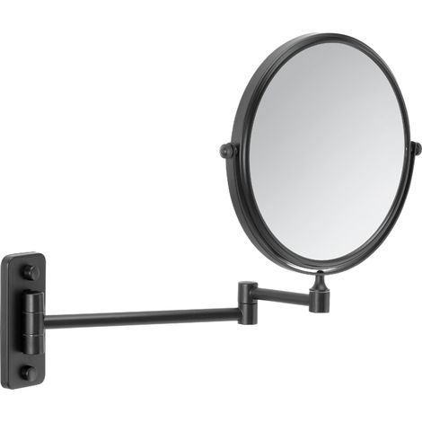 Gedy Gaia Miroir grossissant Mural Noir Mat (1/4)