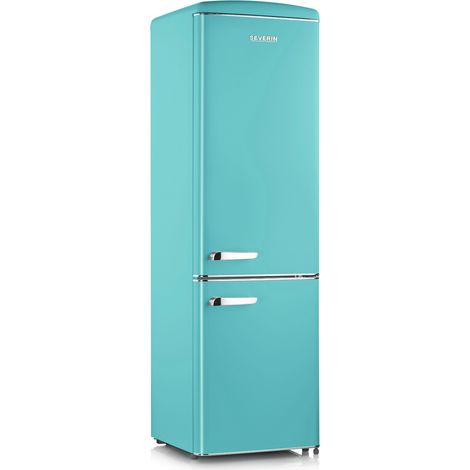 Severin Frigorifero Combinato Retro' Vintage Turchese Rkg 8940