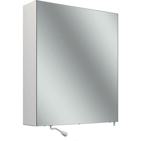 Armario con espejo Schneider CARE, 595x680mm, bisagra de puerta a (1/4)