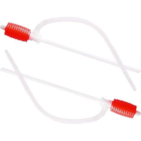 Pompe Siphon Manuelle pour Transfert de Carburant et Huile, Tuyau Réutilisable en Plastique, Design Manuel Polyvalent, 2 Pièces pour Voiture et Baril (1/5)