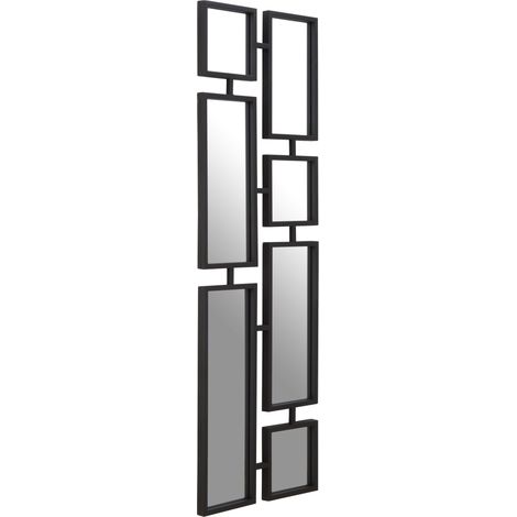 Premier Housewares Beauly Black Finish Iron Wall Mirror