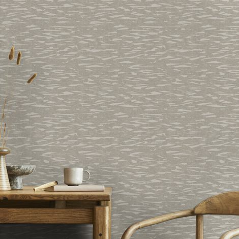 Papier peint intissé Fabric Millie 1005 x 52cm Beige (1/5)