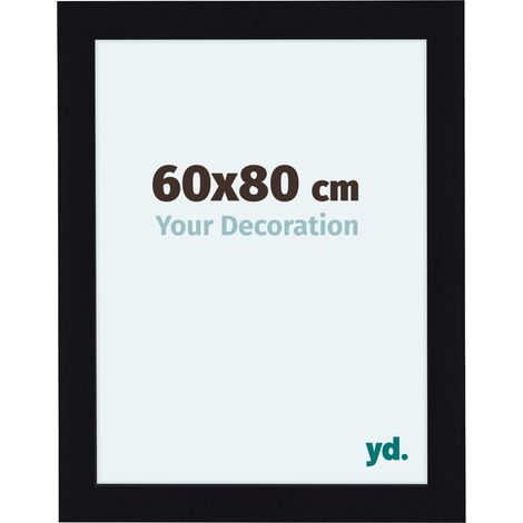 yd. - Cadre photo 60x80 - Noir Brillant - MDF - Como (1/5)