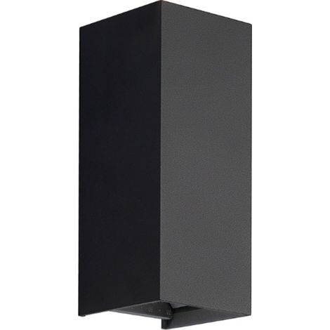 APPLIQUE ALTA DA PARETE LED 10W 500L IP65 BIDIREZIONE NERO - PAPILLON