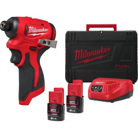 Avvitatore a Impulsi Brushless 1/4" Esagonale Milwaukee M12BLIDRC-202C 124nm