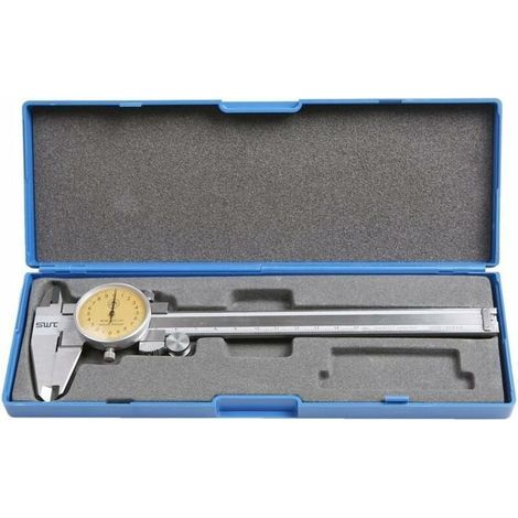 Calibrador Ulisem de 6 pulgadas, de acero inoxidable, a prueba de golpes, precisión de / - 0,001". (1/5)