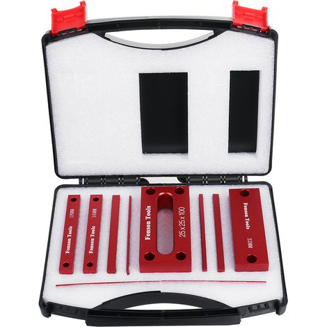 9pcs 1-25mm métriques Blocs de configuration du travail du bois jauge de hauteur barres de configuration en alliage d'aluminium de précision pour accessoires de routeur scie à table Fantablau (1/4)