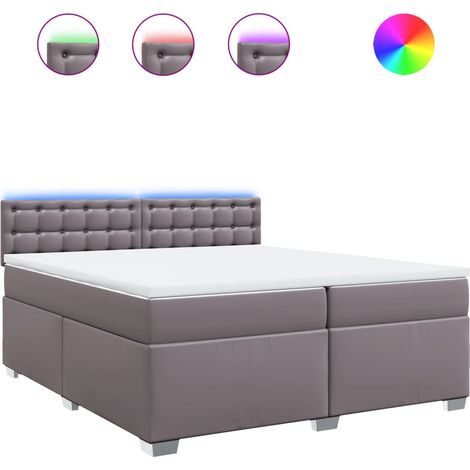 Maison Exclusive - Boxspringbett mit Matratze Grau 200x200 cm Kun (1/5)