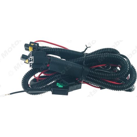 H11 Fog Light Relay Wiring Harness - Universal Control Wiring Harness for Automotive Front Fog Lights - LED Car Light Fog Light Brightening Wiring (1/4)