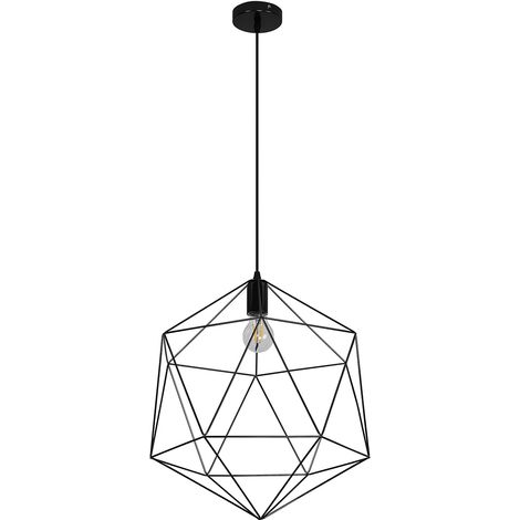 Deckenlampe - Vintage-Design Pendelleuchte - Lara Schwarz
