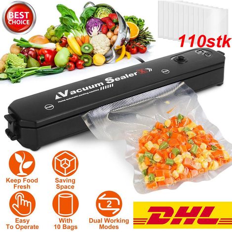 Scelleuse Sous Vide - 3 En 1 - Largeur Max 25 Cm - Pour Aliments Secs - Temps De Scellage 5 À 8 S - Avec 10 Et 60 Sachets (1/5)