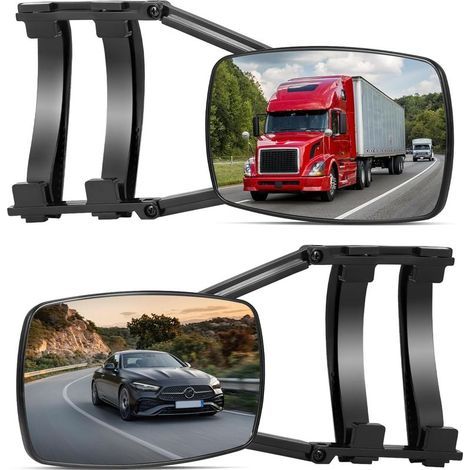 Zweiteiliger Innenspiegel für Anhänger, Außenspiegel mit Kamera für Wohnwagen und Geländewagen (1/5)