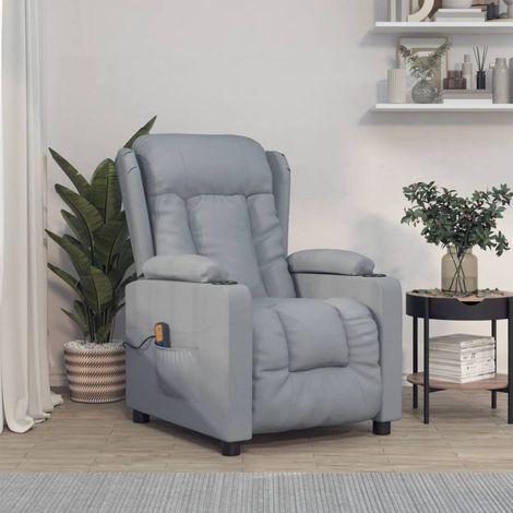 Chaise de bureau,Fauteuil de massage de bureau,Fauteuil Relax,Chaise Massage Gris clair Tissu VDVM467741 (1/5)