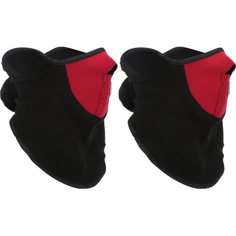 Rote Halbmaske zum Schutz vor Wind und Staub, geeignet für Winterradfahren, Motorradfahren, Skifahren und andere Outdoor-Aktivitäten. (1/5)