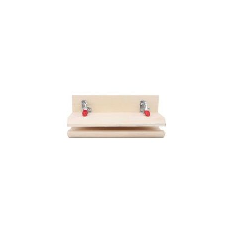 Herramienta de costura de madera para trabajos en cuero y proyectos de bricolaje, horizontal, que facilita la costura a mano - KZQ