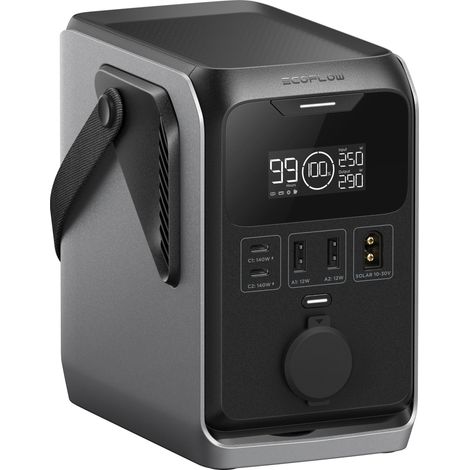 Tragbare Stromstation - ECOFLOW - Trail 300 DC - 288 Wh - WiFi - 4 USB-C/USB-A Anschlüsse - Eingebaute Lampe