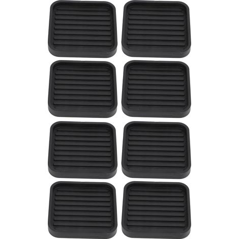 8 Pièces Coussinets Anti-Vibration Tapis Caoutchouc Anti-Dérapant pour Réfrigérateur Machine à Laver Canapé Armoire (1/5)