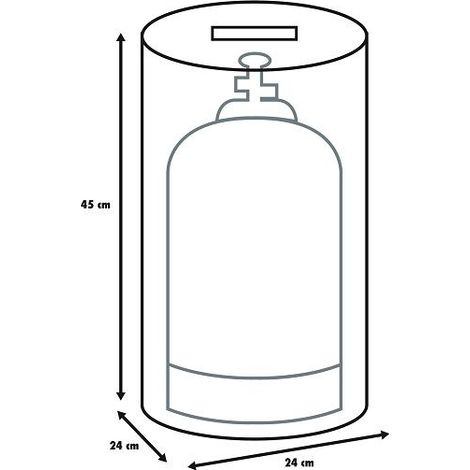 Primaster Schutzhülle für Gasflaschen 5kg Abdeckung Cover Gasflaschenschutzhülle