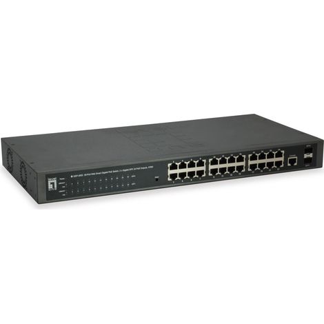 LevelOne GEP-2652 switch di rete Gestito L2 Gigabit Ethernet (10/100/1000) Supporto Power over Ethernet (PoE) Grigio (1/5)
