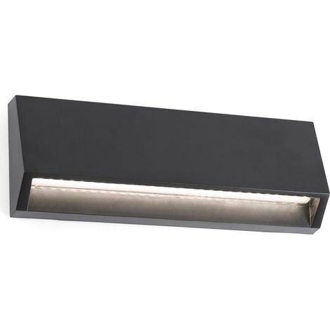 Faro Barcelona – Applique murale extérieure LED gris foncé – Indice de protection IP65 – Température de couleur 3000K – Lumens 240 – Largeur 21,7 cm (1/6)