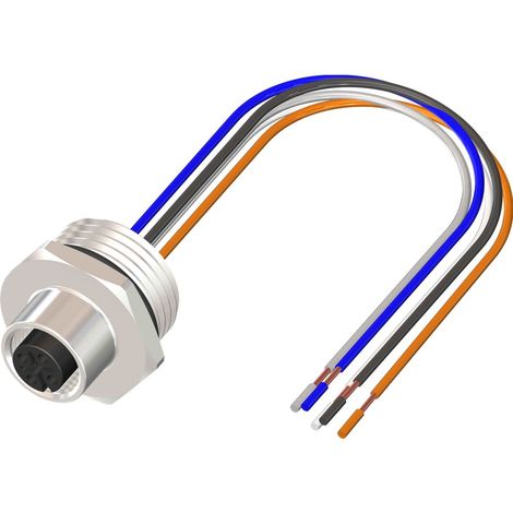 Câble d'actionneur RS PRO 5 conducteurs , M12 Femelle vers , 500mm ( Prix pour 1 )