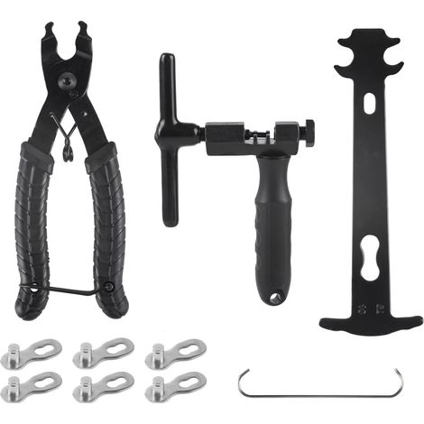 Kit d'outils de chaîne de vélo STK, Pince à chaîne, dérive-chaîne et jauge de chaîne, Ensemble d'outils de réparation de chaîne (1/5)