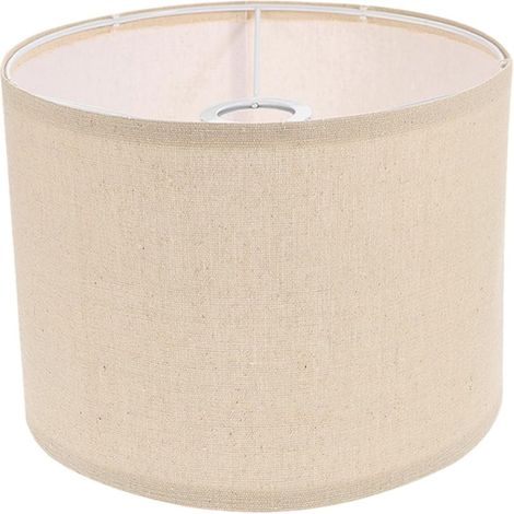 Abat-jour cylindrique en lin kaki, convenant aux lampes de chevet, aux lampes de table et aux lampadaires dimensions : 7,86 x 7,86 x 7,07 pouces. (1/5)