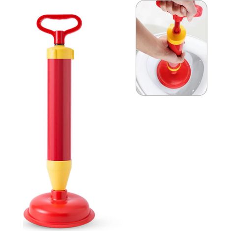 1 Déboucheur Ventouse, Haute Pression Air Comprimé, Caoutchouc Élastique, Pour WC Et Tuyaux (1/5)