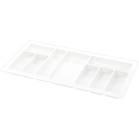 Agoform Besteckeinsatz Classico kürzbar 440x840x50,5mm, Kunststoff weiß