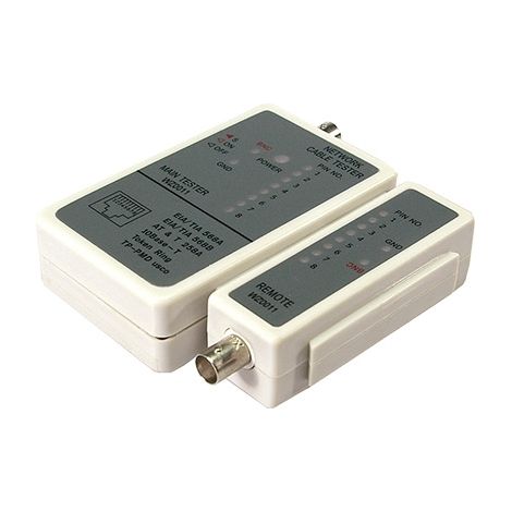LOGILINK CABLETESTER NETWERK RJ45/BNC S, WZ0011 (1/3)